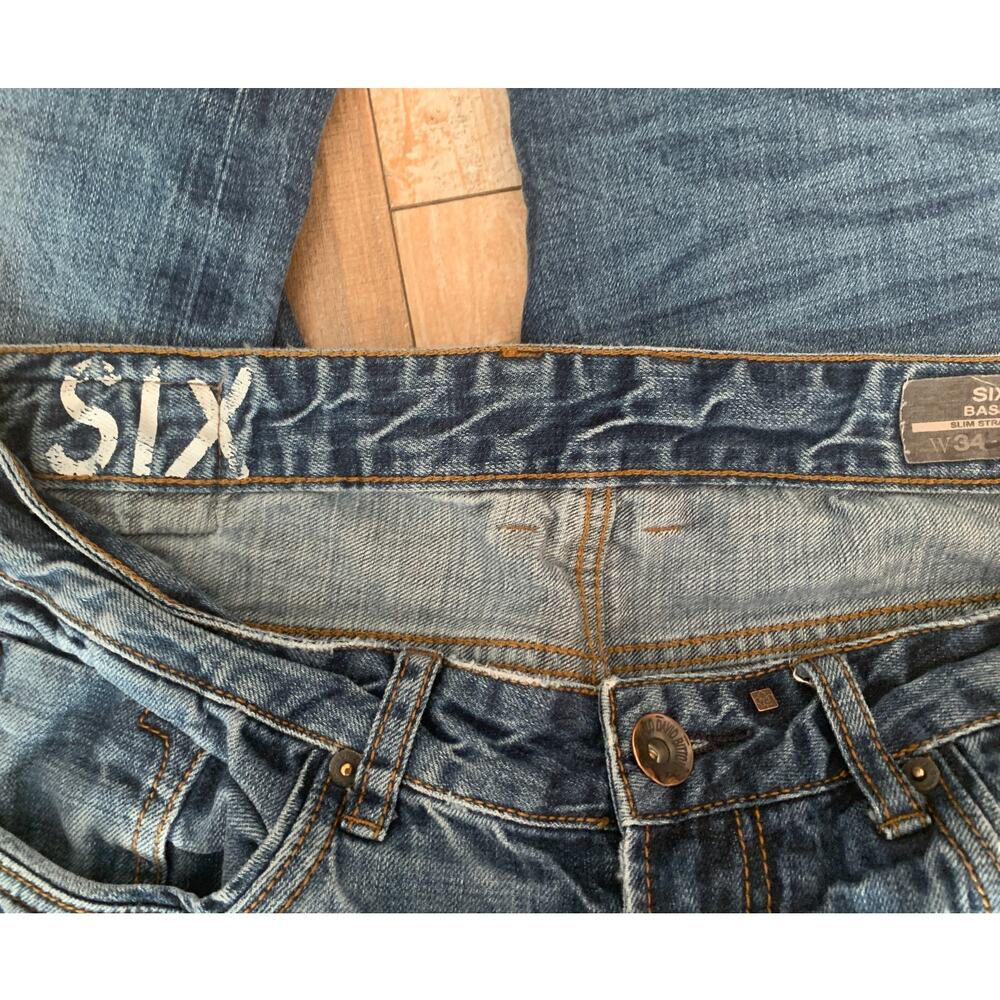 Six Basic Buffalo David Bitton Straight Slim Jean… - image 7